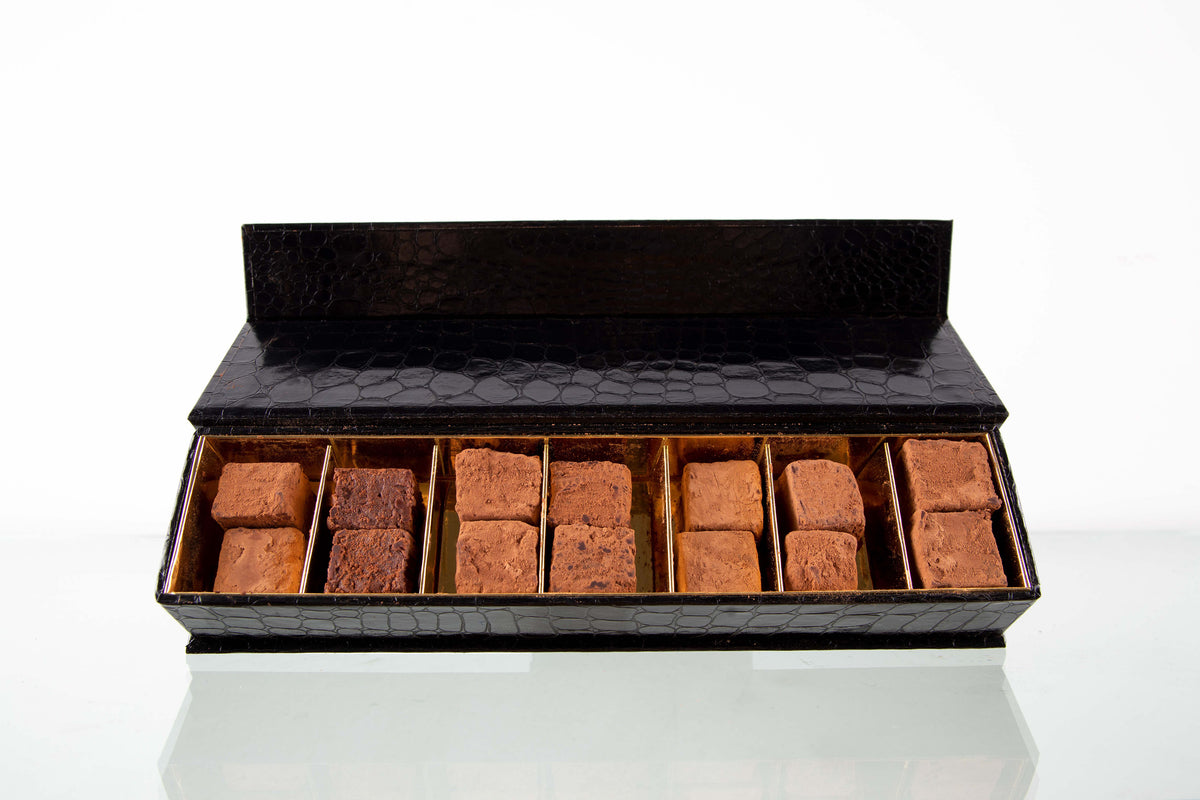 PAVE Chocolate Box- 14 Piece Croc Embossed Box-LIMITED EDITION