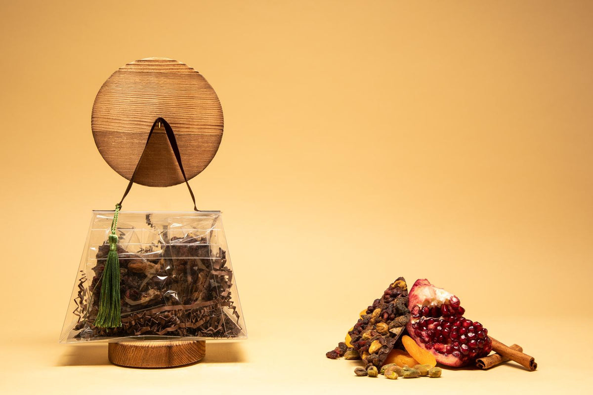 BARK PURSE - PISTACHIO, POMEGRANATE, CITRUS, CINNAMON