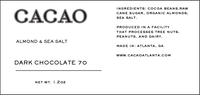 ALMOND|SEA SALT 60% DARK CHOCOLATE BAR
