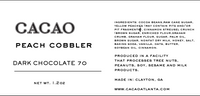 PEACH COBBLER 60% DARK CHOCOLATE BAR